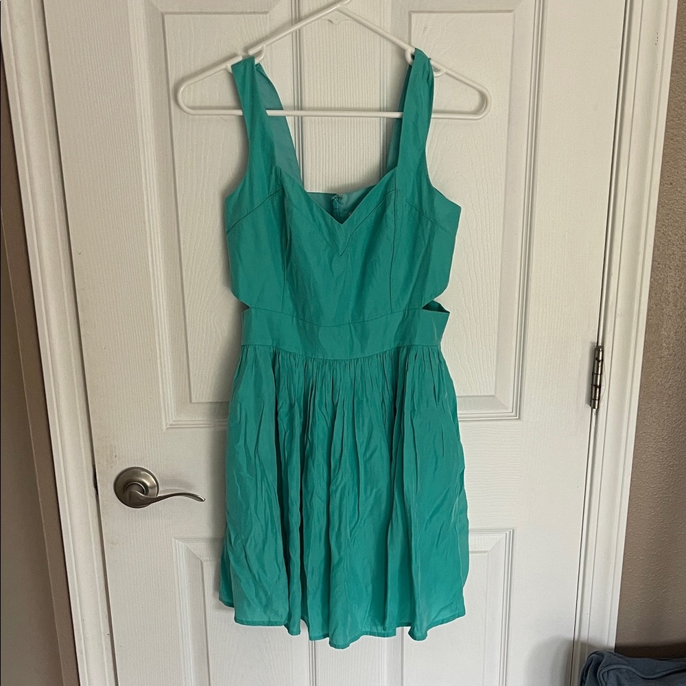Nordstrom Turquoise Mini Dress